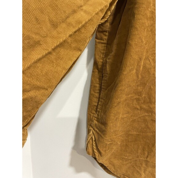 J. Crew Women’s Corduroy Button Up Camel Tan Shirt Shacket Jacket Size MED - Picture 3 of 6
